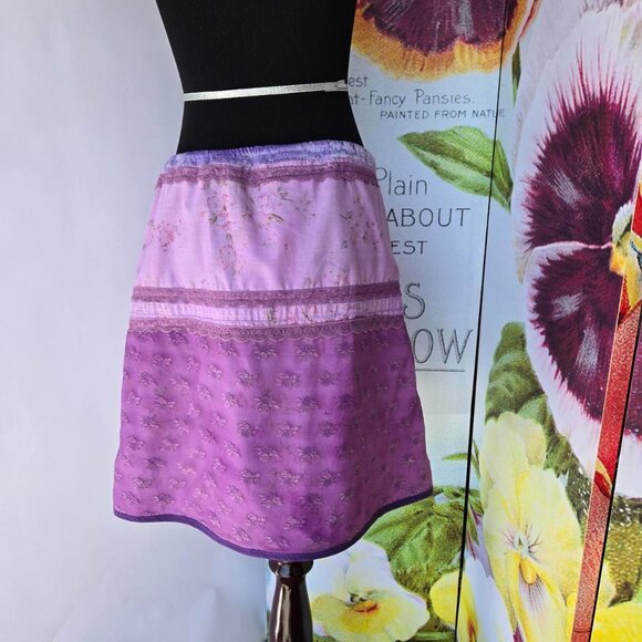 Purple Gypsy Patchwork Skirt | Roselani Jasmin |Size Small - Picture 11 of 11